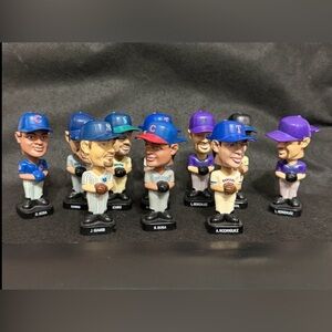 Vintage collection of 2002 Post Cereal MLB mini bobbleheads - set of 10